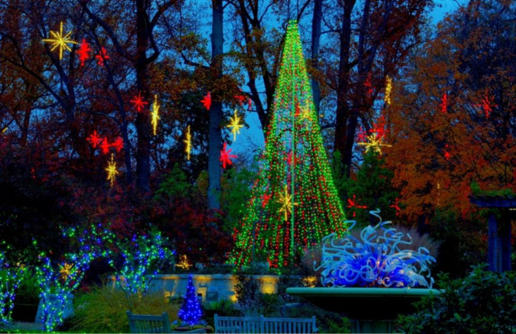 botanical gardens Christmas display