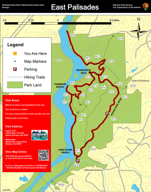 east palisades trail map 