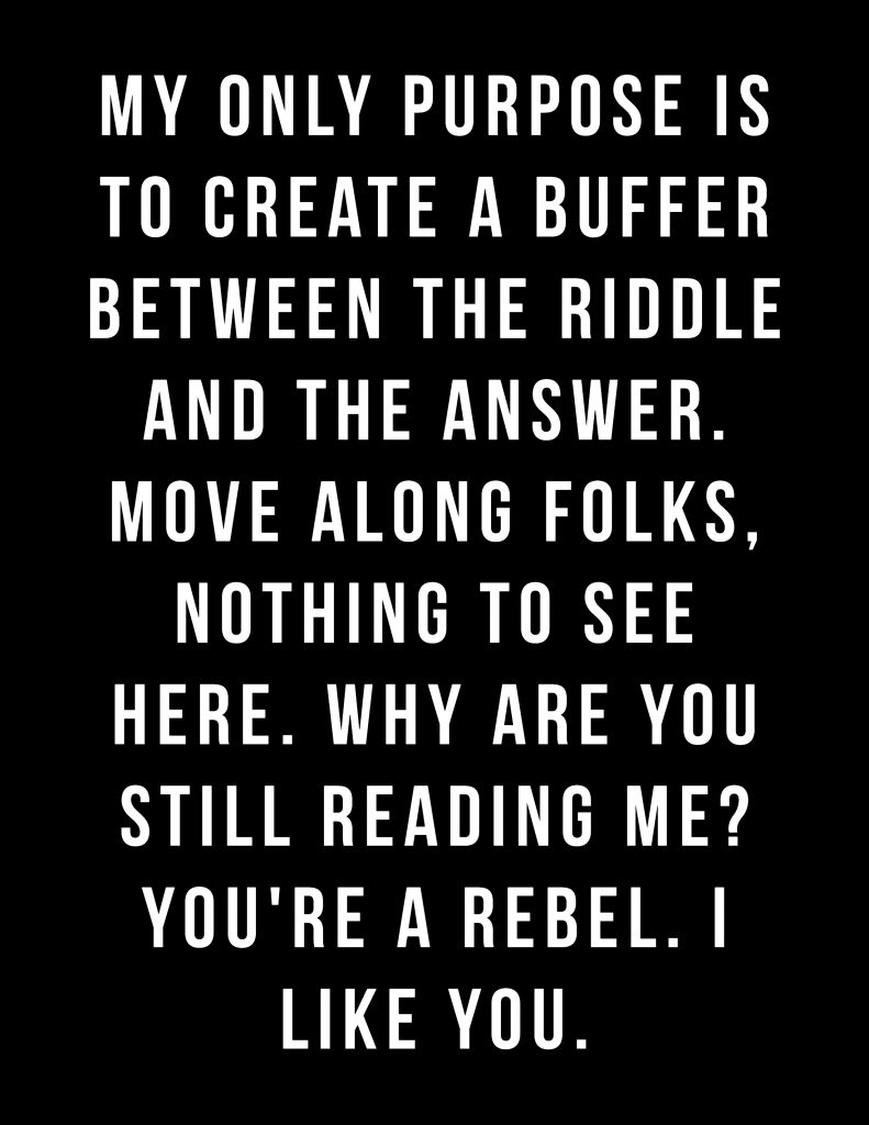 riddle buffer